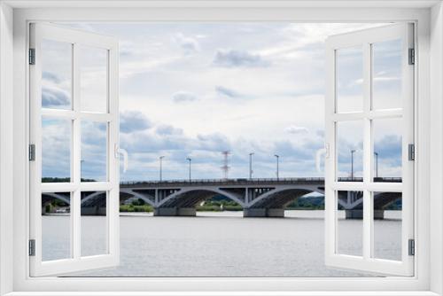 Fototapeta Naklejka Na Ścianę Okno 3D - 美しい連続アーチの手賀大橋