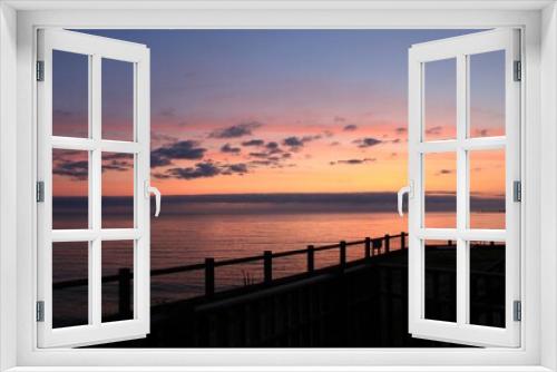 Fototapeta Naklejka Na Ścianę Okno 3D - sunset at the pier