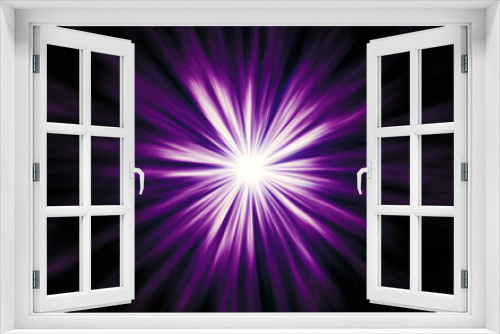Fototapeta Naklejka Na Ścianę Okno 3D - star ray light speed background purple