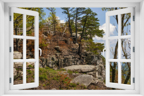 Fototapeta Naklejka Na Ścianę Okno 3D - Pilot Mountain State park in North Carolina