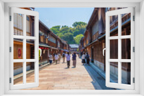 Fototapeta Naklejka Na Ścianę Okno 3D - 石川県金沢市　ひがし茶屋街の風景

