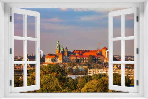 Fototapeta Naklejka Na Ścianę Okno 3D - Wawel Castle in City of Krakow, Poland