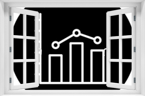 Fototapeta Naklejka Na Ścianę Okno 3D - Graphs Icon