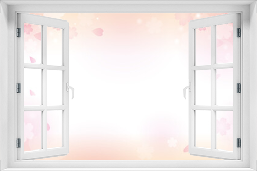 Fototapeta Naklejka Na Ścianę Okno 3D - 春のふんわり淡い桜背景