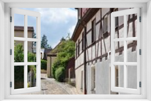 Fototapeta Naklejka Na Ścianę Okno 3D - Weißenburg - Bayern - Gasse zur Schanzmauer