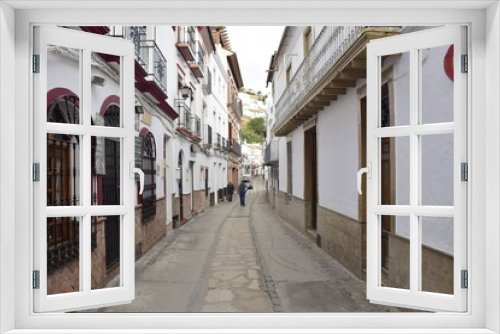 Fototapeta Naklejka Na Ścianę Okno 3D - Setenil de las bodegas, Spain - 08 november 2019: Setenil de las Bodegas village, one of the beautiful white villages of Andalusia, Spain