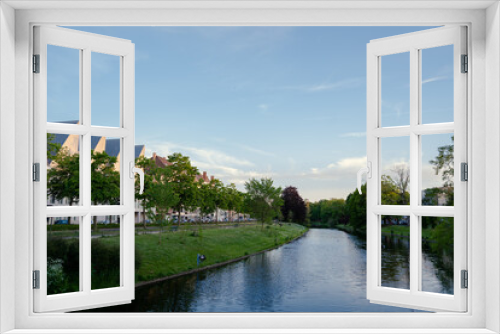 Fototapeta Naklejka Na Ścianę Okno 3D - River City Park - Bruges Belgium