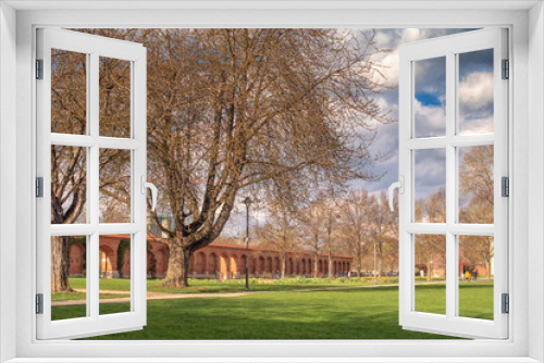 Fototapeta Naklejka Na Ścianę Okno 3D - summer view of the park, Ingolstadt	