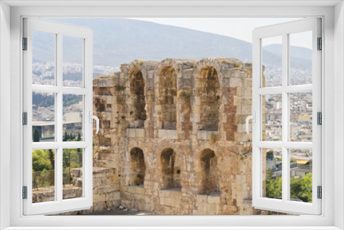 Fototapeta Naklejka Na Ścianę Okno 3D - Ruins of temples on the Acropolis hill, Athens, Greece 2022