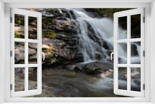 Fototapeta Naklejka Na Ścianę Okno 3D - Rißloch Wasserfälle im Bayrischen Wald bei Maisdorf - Wandererlebnis