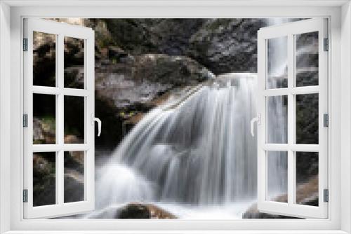 Fototapeta Naklejka Na Ścianę Okno 3D - Rißloch Wasserfälle im Bayrischen Wald bei Maisdorf - Wandererlebnis