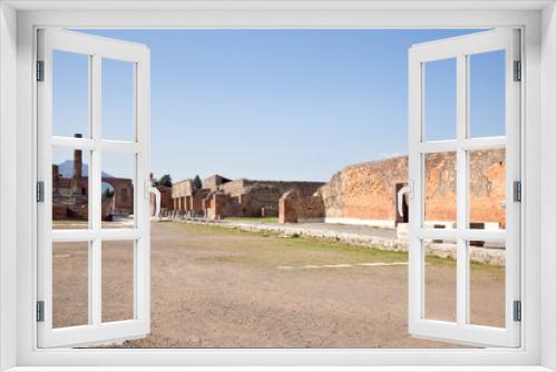 Fototapeta Naklejka Na Ścianę Okno 3D - Pompeii. Town square