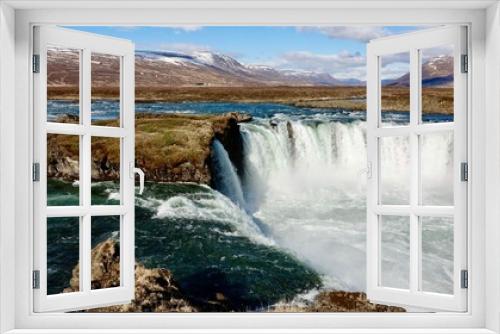 Fototapeta Naklejka Na Ścianę Okno 3D - Wasserfälle in Island.