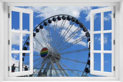 Fototapeta Naklejka Na Ścianę Okno 3D - Ferries Wheel
