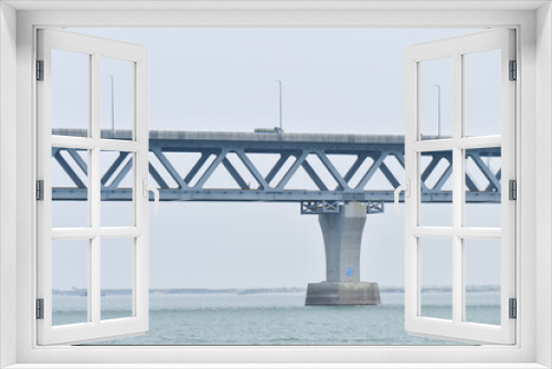 Fototapeta Naklejka Na Ścianę Okno 3D - Padma Setu , padma river , Padma Bridge under construction