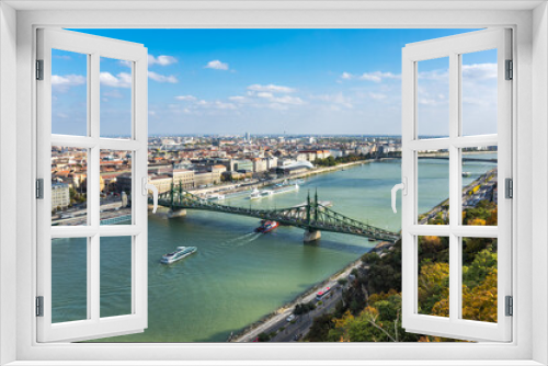 Fototapeta Naklejka Na Ścianę Okno 3D - Liberty Bridge or Freedom Bridge in Budapest, Hungary