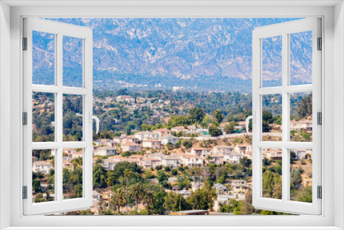 Fototapeta Naklejka Na Ścianę Okno 3D - Aerial view of Los Angeles downtown cityscape