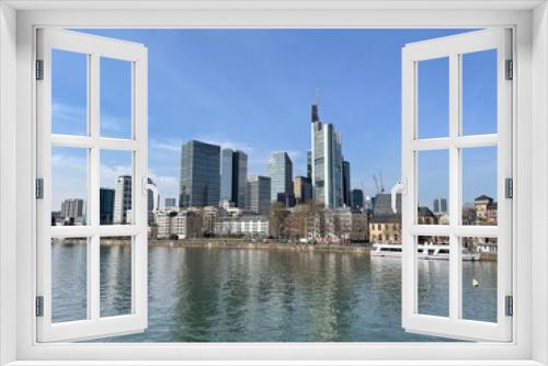 Fototapeta Naklejka Na Ścianę Okno 3D - city skyline