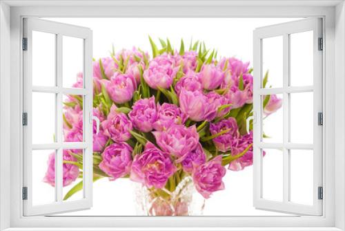 Fototapeta Naklejka Na Ścianę Okno 3D - Beautiful purple tulips 
