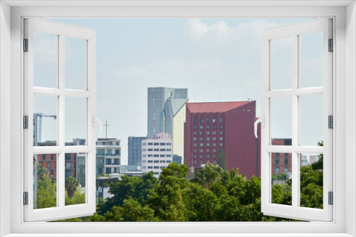 Fototapeta Naklejka Na Ścianę Okno 3D - edificios