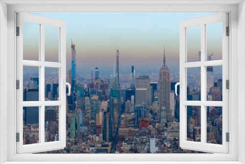 Fototapeta Naklejka Na Ścianę Okno 3D - city skyline