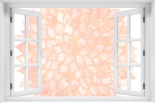Fototapeta Naklejka Na Ścianę Okno 3D - Sweet pink mandalas watercolor for decoration on nature garden and wedding event