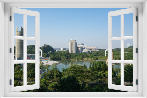 Fototapeta Naklejka Na Ścianę Okno 3D - Science City Plaza, Huangpu District, Guangzhou
