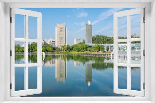Fototapeta Naklejka Na Ścianę Okno 3D - Science City Plaza, Huangpu District, Guangzhou, Guangdong, China