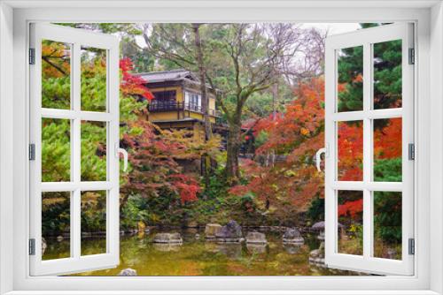 Fototapeta Naklejka Na Ścianę Okno 3D - 京都清水寺の紅葉