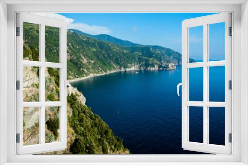 Fototapeta Naklejka Na Ścianę Okno 3D - View of the Cinque Terre park, Italy