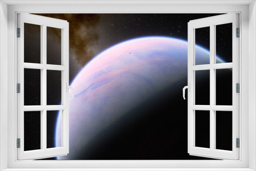 Fototapeta Naklejka Na Ścianę Okno 3D - Abstract planets and space background

