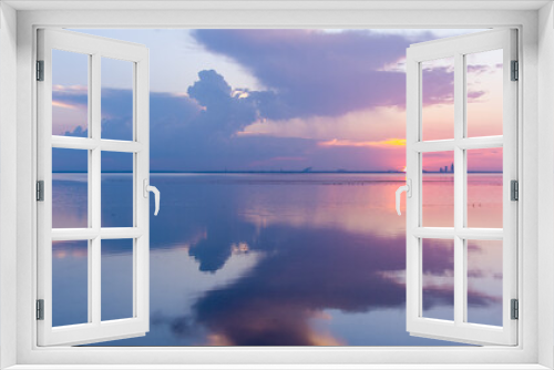 Fototapeta Naklejka Na Ścianę Okno 3D - Pastel sunset on Mobile Bay 