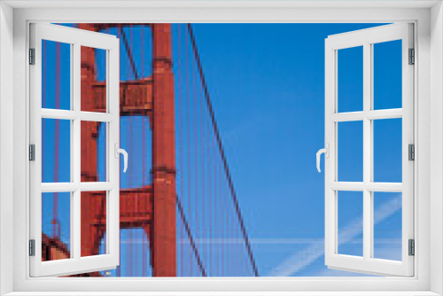 Fototapeta Naklejka Na Ścianę Okno 3D - Golden Gate bridge in the bright summer light