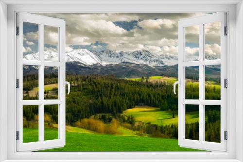 Fototapeta Naklejka Na Ścianę Okno 3D - Tatry ośnieżone