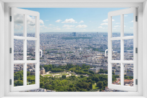 Fototapeta Naklejka Na Ścianę Okno 3D - Aerial view of Jardin du Luxembourg and Luxembourg Palace