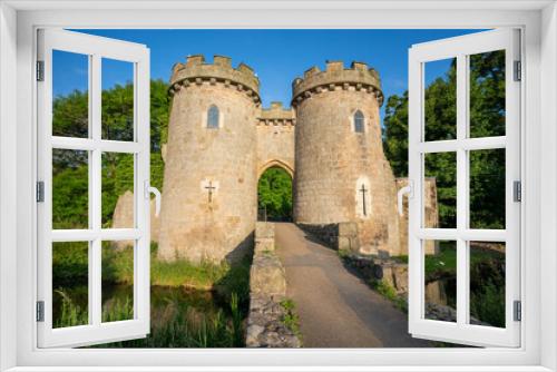 Fototapeta Naklejka Na Ścianę Okno 3D - Early Morning Photograph of Whittington Castle in Shropshire, England