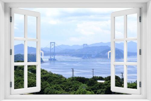 Fototapeta Naklejka Na Ścianę Okno 3D - 淡路島から見る大鳴門橋