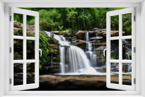 Fototapeta Naklejka Na Ścianę Okno 3D - Tad noi waterfall at Na Yung - Nam Som National Park Udon Thani Province, Thailand