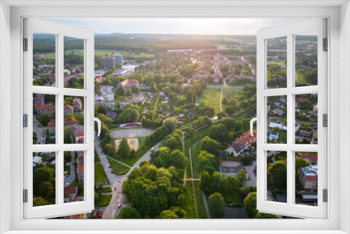 Fototapeta Naklejka Na Ścianę Okno 3D - panorama z widokiem na Stare Tychy