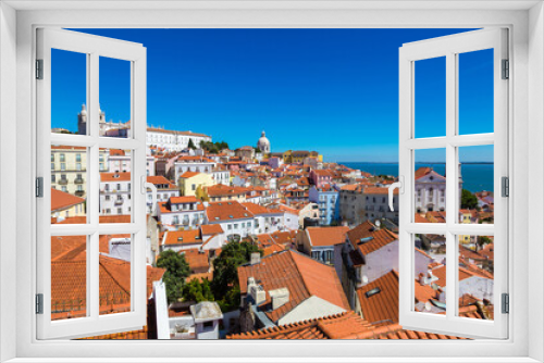 Fototapeta Naklejka Na Ścianę Okno 3D - Panoramic view of Lisbon