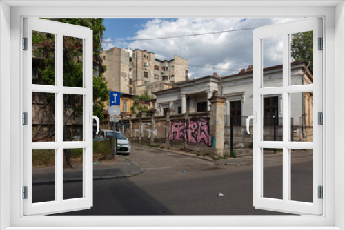 Fototapeta Naklejka Na Ścianę Okno 3D - cityscape of Bucharest city, Romania