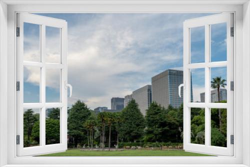 Fototapeta Naklejka Na Ścianę Okno 3D - 東京都千代田区日比谷から見た東京の都市景観