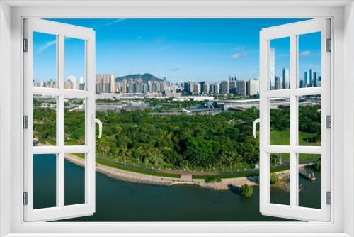 Fototapeta Naklejka Na Ścianę Okno 3D - Aerial view of landscape in Shenzhen city,China