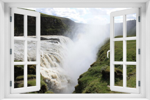 Fototapeta Naklejka Na Ścianę Okno 3D - Gulfoss, catarata del norte de Islandia. 