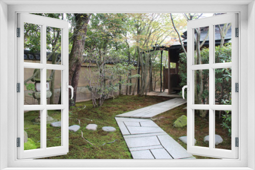 Fototapeta Naklejka Na Ścianę Okno 3D - japanese garden in yasugi (japan) 