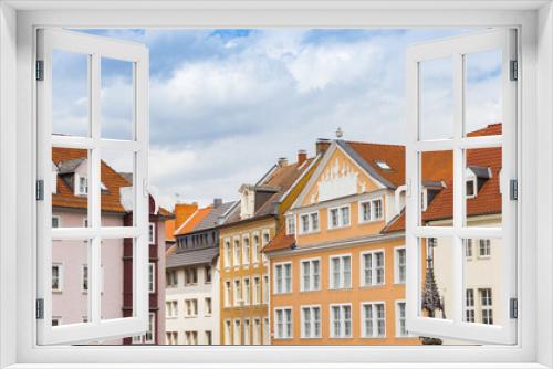 Fototapeta Naklejka Na Ścianę Okno 3D - Facades of old buildings in historic city Braunschweig, Germany