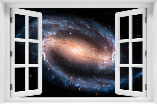 Fototapeta Naklejka Na Ścianę Okno 3D - Spiral galaxy, constellation, nebula, astronomy vector illustration