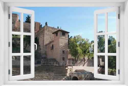 Fototapeta Naklejka Na Ścianę Okno 3D - Alcazaba de Málaga