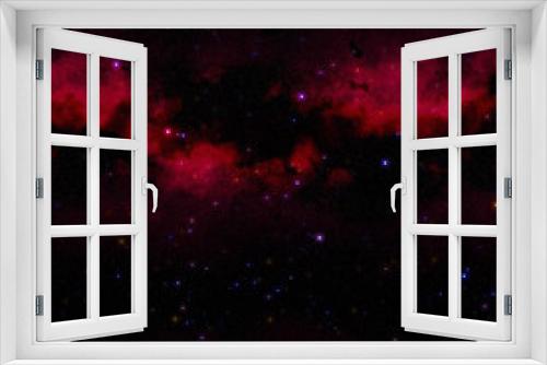 Fototapeta Naklejka Na Ścianę Okno 3D - Abstract colorful space nebula