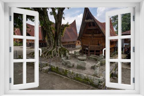 Fototapeta Naklejka Na Ścianę Okno 3D - traditional Batak village